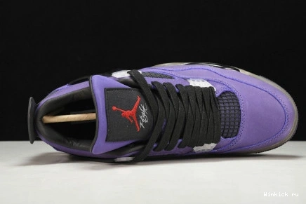 Jordan Travis Scott 4 Purple Retro x 1111